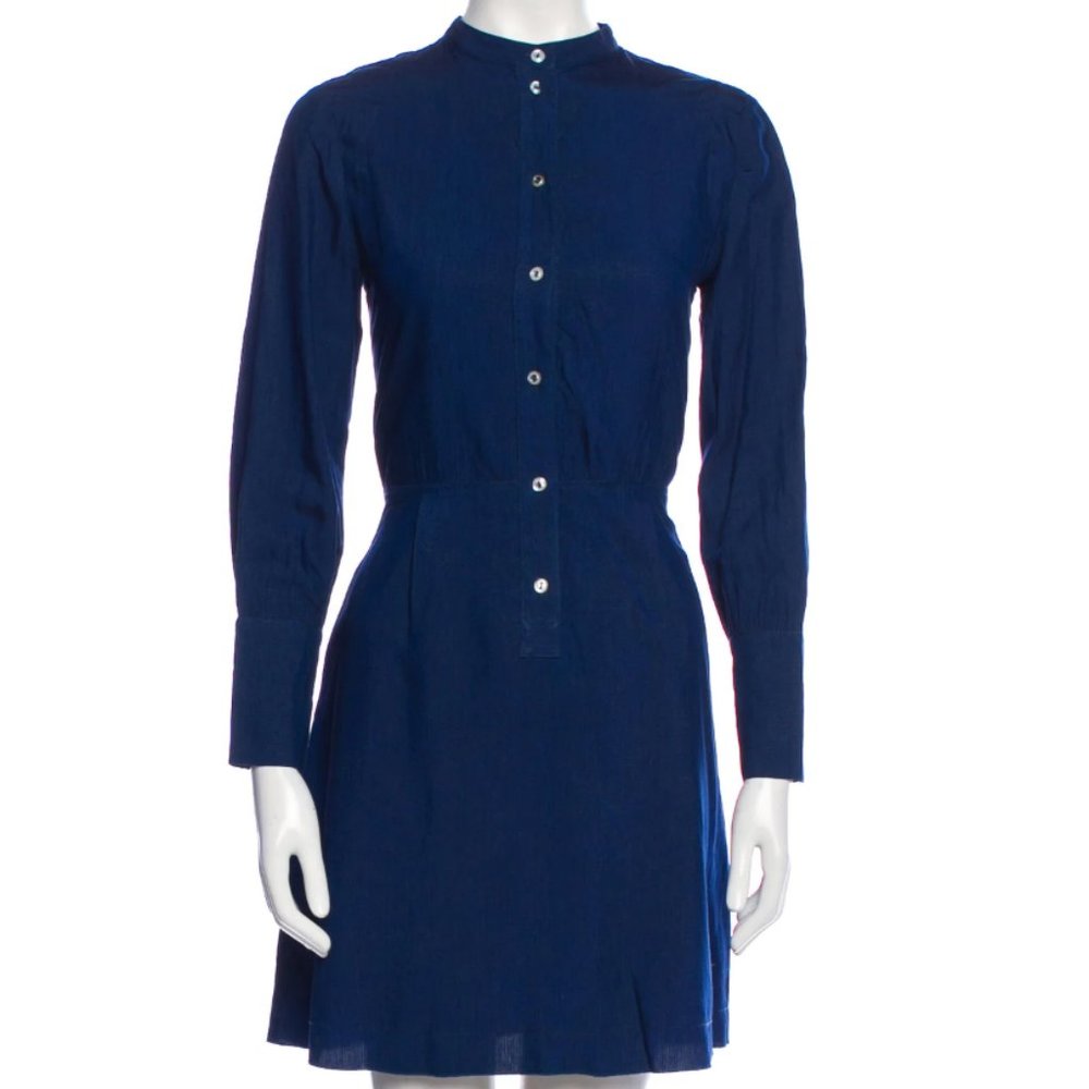 A.P.C. Mock Neck Mini Dress NWT, Size 38/M